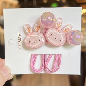 TEMU 2개 세트 파스텔 헤어 타이 - 미끄럼 방지 탄력 있는 머리띠, 소녀·여성·청소년용 부드러운 스트레치 헤어 액세서리, 포니테일 홀더, 번, 땋은머리용 - 일상 및 특별한 날 (핑크, 블루, 퍼플, 그린, 옐로우), 카툰 하트 디자인 장식 헤어밴드|스포츠헤어밴드