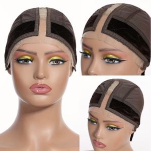 TEMU 여성용 위그 그립 캡 - 미끄럼 방지, 조절 가능한 위그 캡으로 위그를 안정적으로 고정, 레이스 프론트 위그용 헤어밴드 포함 재사용 가능 캡, 할로윈, 코스프레용 원사이즈