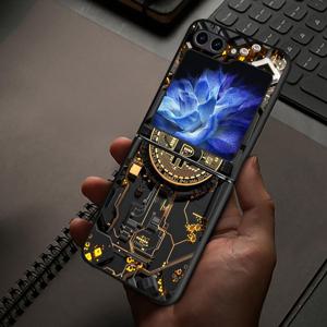 TEMU 금화 디자인을 특징으로 하는 금속 디자인의 휴대폰 케이스, for samsung for galaxy Z Flip 모델 3, 4, 5, 6, 7 및 5G 버전과 호환됩니다.