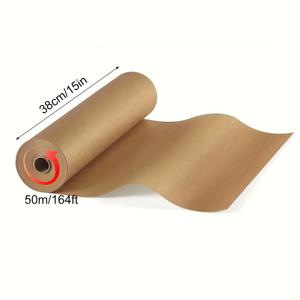 TEMU 추가 긴 논스틱 파치먼트 롤 - 헤비 듀티, 논스틱 표면, 베이킹, 요리, 로스팅, 브로일링을 위한 공간 절약 디자인 - 오븐, 에어 프라이어, 그릴 호환 가능 - 가정 및 전문 주방에 이상적 - 갈색/흰색, 베이킹 필수품, 실용적인 주방 용품, 내구성 있는 주방 아이템, 요리 라이너, 쉬운 청소, 열에 강한 라이너, 주방 라이너, 요리 애호가