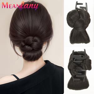 TEMU 클립이 달린 레이지 업두 도구 가발 - 세련된 클로 클립 헤어번, 고온 내성 합성 섬유 여성용 헤어피스, 간편한 사용, 캐주얼 스타일 완벽, 여성 헤어 액세서리