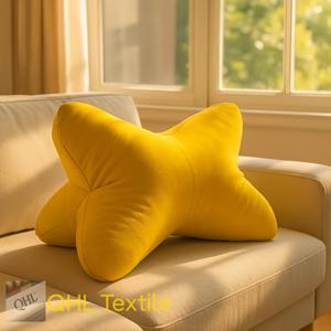 TEMU 인체공학적 소프트 삼각형 요추 지지 베개 - 사무실 의자, 게이밍 체어 쿠션 홈 데코 & 편안한 등받이 지원, 오렌지색 | 홈 장식용 쿠션 | 독서 및 학습 베개