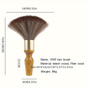 TEMU 1개 마스터 리에 대형 헤어 브러시 나무 손잡이 포함 - 부드러운 솔 살롱 브러쉬, 자연스러운 머리 관리, 쉬운 청소, 전문가 및 가정용, 스타일링 브러쉬, 우아한 디자인, 내구성 있는 구조