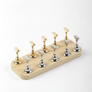 TEMU 나무 자석 네일 클리퍼, 인조 네일 팁, 연습 스탠드, 지지대, 디스플레이 랙, 네일 아트 연습 도구, 살롱 및 네일 아트에 적합.