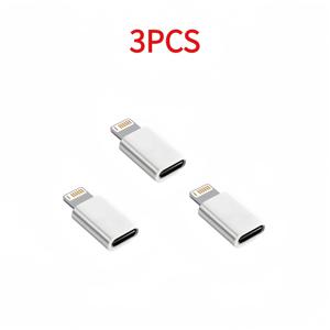TEMU USB-C-Lightning 암수 어댑터, 휴대용 소형 디자인, 휴대폰 및 기타 기기 충전 및 데이터 동기화 지원, 모던 디자인, 3개 또는 5개 세트로 구매 가능.
