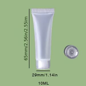 TEMU 30개입, 5/10/15ml 플립탑 스판 유리 로션 병 (소프트 튜브 포함) - 다양한 로션, 치약, 핸드크림용 프로스팅 디스펜서