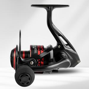 TEMU 8Kg 브레이크력, 블랙 & 레드 색상 낚시 릴, 스피닝 릴, 기어비 5.2:1, 모델 1000-7000NX에 적합