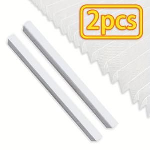 TEMU 조절 가능한 주름 스타일의 블라인드 2개 - 설치 및 제거가 용이한 커튼 - 방, 거실, 욕실, 사무실 등에 적합 - 봄, 여름철 햇빛 차단 및 실내 기능 제공 - 다양한 크기와 색상으로 제공