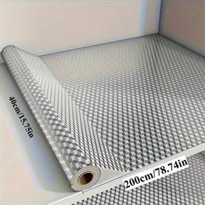 TEMU 1롤 헤비듀티 자체 접착 알루미늄 호일 주방 오일 방지 필름 - 물 튀김 방지, 내열성, 고품질 오일 방지, 서랍 매트, 스토브 보호대 - 쉽게 청소 가능, 절단 필요 없음, 카운터탑, 오븐, 그릴에 적합 - 가정 및 상업용 주방, 선반 라이너에 이상적