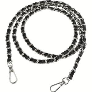 TEMU 헤비듀티 메탈 체인 지갑 스트랩 - 골든 크로스바디 백 스트랩 링 포함, 우아한 여성용 핸드백 체인, DIY 지갑 액세서리 - 크로스바디 백, 클러치 백, 지갑, 배낭과 호환 가능 - 럭셔리한 가방 하드웨어, 패셔너블 액세서리, 고급 마감, 패션 애호가용, DIY 지갑 만들기