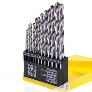 TEMU 13피스 HSS 금속 드릴 비트 세트 - 전문 건축용으로 적합, 유리, 금속, 벽돌, 타일, 콘크리트 및 플라스틱에 사용 가능한 텅스텐 스틸 팁 특징.