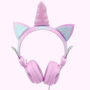 TEMU 유선 유니콘 헤드폰