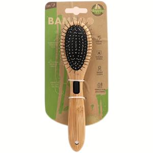 TEMU 펫 양면 그루밍 브러시: 한쪽은 비드 니들 팁으로 엉킴 해소, 부드러운 브리스틀로 떨어진 털 제거; 둥근 끝 디자인으로 피부 자극 방지. 에어 쿠션 버퍼로 힘 감소 및 부드러운 반동; 깔끔한 손잡이로 깔끔함