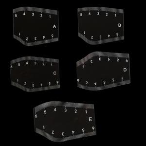 TEMU 5개입 눈썹 쉐이핑 템플릿 세트, 빠르고 정확한 스타일링을 위한 다단 템플릿 키트, 눈썹 매직 도구, 눈썹 자, 눈썹 타투 디자인 용품