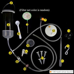 TEMU 염수 새우 부화기 - 중력식 부화 튜브, 투명 뷰어, 아르테미아 알, 양식용, 간편한 새우 탱크 액세서리, 염수 새우 알, 수족관, 수족관 액세서리, 어항, 어항 액세서리, 새우 탱크용 번식 상자