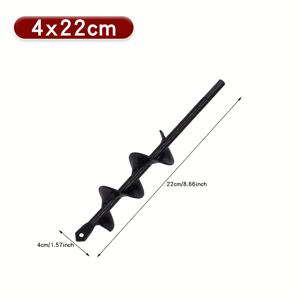 TEMU 6사이즈 나선형 구멍 드릴 비트 - 금속 수동 손 오거, 가정용 심기, 흙 풀기 및 구멍 파기에 적합, 휴대용 긴 샤프트 디자인, 전기 필요 없음, 정원 도구 액세서리, 정원사용 헬릭스 비트