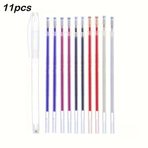 TEMU 11개 세트 열로 지워지는 패브릭 마킹 펜, 재봉 및 직물용, 퀼팅 필수품