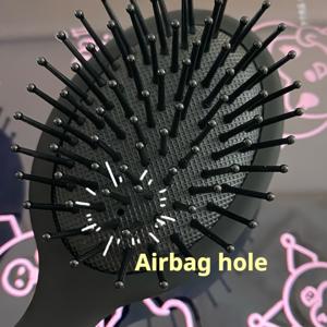 TEMU 미니 마사지 빗 - 부드러운 고무 브러쉬 모, 무광 핸들 - 여성, 남성 및 반려동물에게 적합, 휴대용 여행용 헤어브러쉬 - 가정 및 살롱용 부드러운 엉킴 방지 및 마사지 - 컴팩트 헤어 케어 도구, 인체공학적 디자인