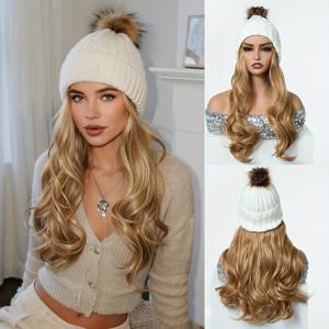 TEMU 헤어큐브 16인치 블론드 컬리 가발 & 캡 시스템 - 인스턴트 볼륨 헤어피스, 로즈 넷 캡, 원피스 부착, 무봉제 헤어스타일, 파티, 웨딩, 데일리용 (컬리 웨이브 인간 같은 머리)