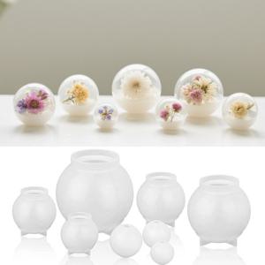 TEMU 8pcs 유연한 실리콘 볼 몰드 세트 - 에폭시 레진 주조, 보존된 꽃 표본, 별이 빛나는 하늘 & 구형 공예, DIY 크리스마스 장식용 다양한 크기 원형 몰드, 구형 모양으로 쉬운 탈형 (뒤틀림 없는 주조 키트)