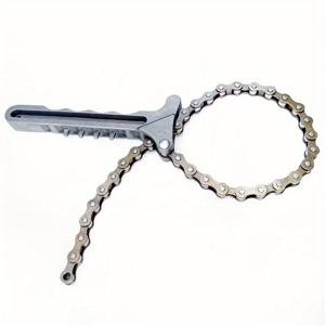 TEMU 범용 오일 체인 렌치, 엔진 오일 및 연료 필터 요소 제거 도구, 자동차 엔진 토크 체인 렌치, 플라이어 제거 공구