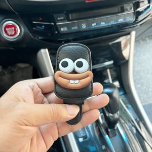 TEMU 귀여운 토끼 치아 & 구글 아이 자석 차량 선바이저 클립 - 강력한 자석 안경/글라스 홀더, 여성용 대시보드 액세서리, 차량 미러/마운트 (나사/접착제 없음) - 핸즈프리 운전 보조 도구|선글라스|썬그라스