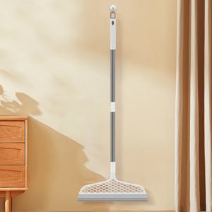 TEMU 탈착식 헤드가 있는 가정용 매직 빗자루, 바닥 긁는 욕실 와이퍼, 유리 바닥 청소 도구, 더 넓은 매직 빗자루, 단단한 표면과 카펫 모두에 적합, 효과적으로 머리카락과 먼지 제거