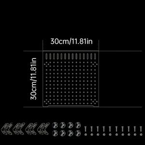 TEMU 어항용 투명 유리 칸막이 보드 8가지 사이즈, 어종 및 애완동물 사육에 적합, 고정 클립 및 투명 흡착판이 있는 아크릴 격리 패널 특징.