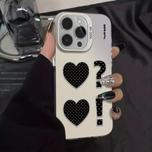 TEMU 폴카 도트 하트 폰 케이스, 생동감 넘치는 IMD 케이스, 아이폰 17 프로 맥스, 17 에어, 16, 15, 14 플러스, 13, 12, 11 호환 보호 커버, 크리스마스 선물, 새해 선물, 부활절 선물, 할로윈 선물, 가족과 친구를 위한 선물