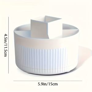 TEMU 1개 데스크탑 회전형 메이크업 브러쉬 정리대, 화장품 선반, 화장대, 아이섀도우 어플리케이터, 립스틱 용기, 펜 정리함