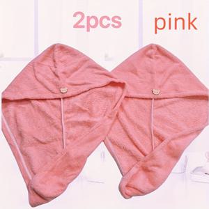 TEMU 2개입 초흡수성 산호 양털 머리 타월 (버튼 클로저) - 빠른 건조, 부드럽고 스타일리시한 여성용 블로우아웃 캡, 핑크, 보라, 하늘색의 모던 디자인, 여성용 헤어 타월, 남성용 헤어 타월, 여성용 헤어 타월 고품질, 머리 수건, 머리 수건 모자, 머리 타올 캡, 머리 드라이 타월, 머리 타올 모자, 머리 타올