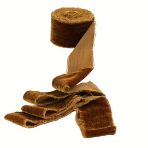 TEMU 1.5인치 와이드 로우 엣지 프레이드 브라운 벨벳 리본 - 1.5야드 (커트투사이즈) 다크 브라운/브라운 태슬, 웨딩 보우, 크리스마스 트리 장식, 선물 포장, 리스용 - DIY 공예 및 파티 장식용 소프트 리본