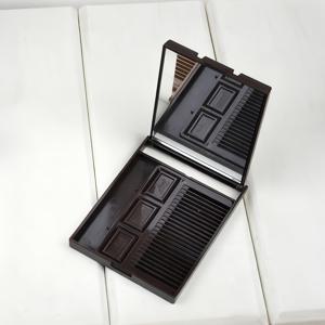 TEMU 여행용 초콜릿 모양 접이식 빗 거울 - 컴팩트 포켓 사이즈 디자인, 내구성 있는 ABS 플라스틱, 가볍고 휴대하기 쉬운 스타일링용