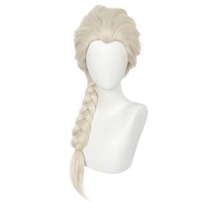 TEMU 로지노 화이트 브레이드 가발 - 내열 합성 섬유 피쉬테일 브레이드 & 브레이드 포니테일 & 헤어, 탄력 있는 그물망 - 엘사 영감 코스튬, 할로윈, 코스프레, 파티용 (애니메이션 롤플레이)