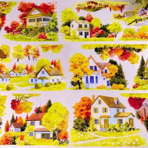 TEMU 가을 코티지 로맨틱 핸드메이드 저널 테이프 풍경 시즌 스티커, 가을 집 스티커, 가을 스크랩북 스티커, 스크랩북 스티커, 스크랩북 용품, 스크랩북 스티커, 스크랩북 장식, 스크랩