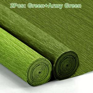 TEMU 2롤 헤비 크레이프 페이퍼 세트 - 크레이프 스트리머 DIY 공예, 생일 파티 장식, 결혼식, 크리스마스 파티 용품 - 내구성 강한 크레이프 페이퍼 시트 (0.98인치 x 25cm 롤) 모든 파티용 장식용 크레이프 롤