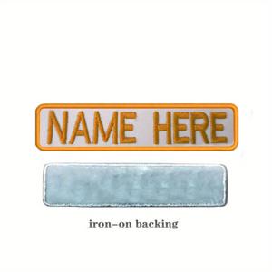 TEMU 맞춤형 5x1인치 자수 이름 패치, 다리미 부착 또는, 재킷, 백팩, 티셔츠, 셔츠 및 기타 일상 용품에 적합, 맞춤 이름 패치, 자수 이름 패치