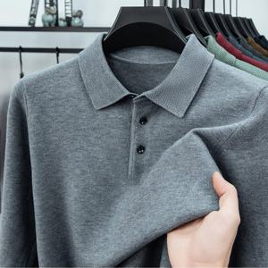 TEMU 남성용 칼라 3버튼 스웨터 자켓 - 솔리드 컬러 겨울용 따뜻한 버튼 프론트 플라켓 캐주얼 겨울 코트, 긴소매 가을/겨울 스웨터 (손세탁/드라이클리닝)