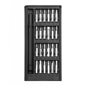 TEMU 25개 정밀 드라이버 세트, 휴대폰/태블릿 수리용, 전자제품 및 소형 기기 도구 키트, T9-T25 드라이버 헤드 포함, 내구성 있는 플라스틱 케이스, 스마트폰, 태블릿, 스마트/전자제품 조립에 적합