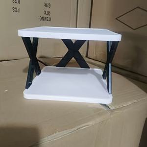 TEMU 접이식 X-프레임 신발장 - 내구성 강한 플라스틱 공간절약형 신발 선반, 입구, 옷장, 거실에 적합한 튼튼한 X-프레임 - 소형 공간용 접이식 신발 정리대, 조립식, 걸이형 신발 정리대