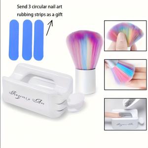 TEMU GIOIO 휴대용 네일 폴리시 재활용 키트 - 이중층 수납 박스, 컬러 코드 파우더 글리터 수집 트레이, 네일 & DIY 매니큐어 스테이션용 네일 딥 침투 파우더 정리함 - 컴팩트 재활용기