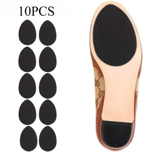 TEMU 10개입 검정 고무 미끄럼 방지 신발 깔창 | 정품 미끄럼 방지 깔창, 플랫 및 부츠에 적합 - 비오는 날 출퇴근 필수품