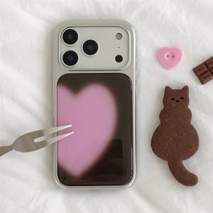 TEMU 아이폰 17 Promax, 17 Pro, 17 Air, 16, 15, 14, 13 Pro Max 호환을 위해 디자인된 사랑스러운 3D 그라데이션 하트 모양 에폭시 휴대폰 케이스. 부드러운 커버로 스타일리시한 보호를 제공합니다.