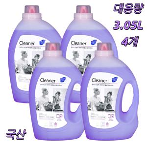 TEMU 대용량 고농축 세탁세제 3.05L X 4개 액상세탁세제 일반용 파워워시 액체세제