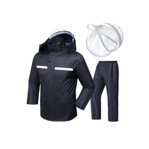 TEMU Moteur 우비 통기 상하 세트 초강력 방수 전신 아웃도어 남자 우비 /자전거/ 다회용 비옷 수납봉투 첨부 포합