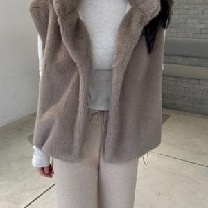 TEMU 한국식 다용도 두꺼운 셀럽 스타일 루즈한 이미테이션 조끼