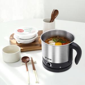 TEMU 2그릇 뚝딱 멀티쿠커 라면포트 1.8L 전기냄비 간편 세척