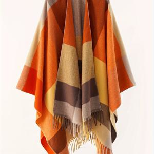 TEMU 가을과 겨울 저녁 착용에 적합한 여성용 플러스 사이즈 오픈 프론트 가디건 쇼울 케이프 스웨터