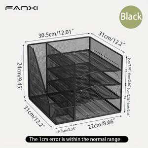 TEMU 종이 정리함, 편지 홀더, 문서 데이터 책꽂이, 책상 파일 홀더, 종이 정리 책상 캐디, 사무실, 가정 또는 교육용으로 적합.