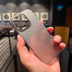 TEMU 아이폰 케이스: 아이폰16pro 대형 홀 울트라 스러스트 12/13 매트 13pro 아이폰 케이스 15 반투명 se3 라이트 베이지 7/8/XS/XR 심플 패션 i14promax 먼지-매트 17Air